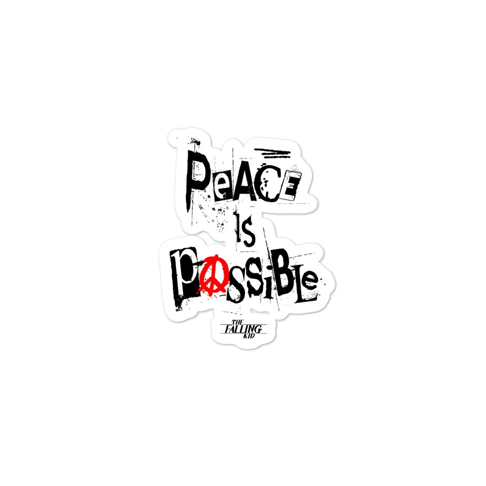 Peace is Possible Bubble-free stickers